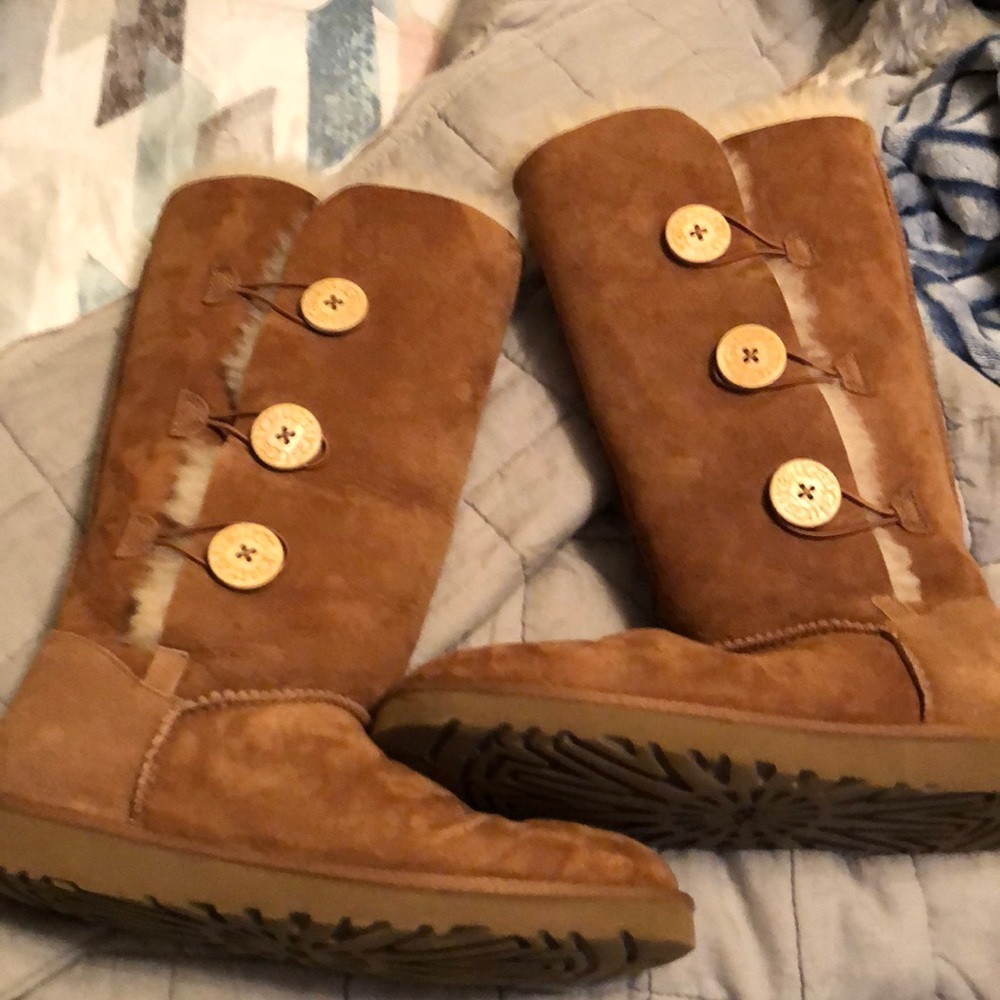 UGG® Bailey Suede Button Triplet II Boots